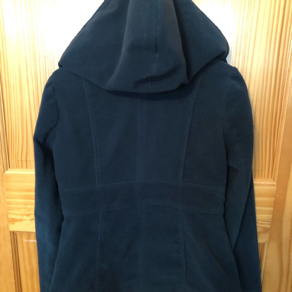 Teal Hooded Blazer